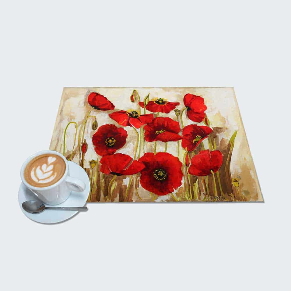 New Set Authentique coquelicot