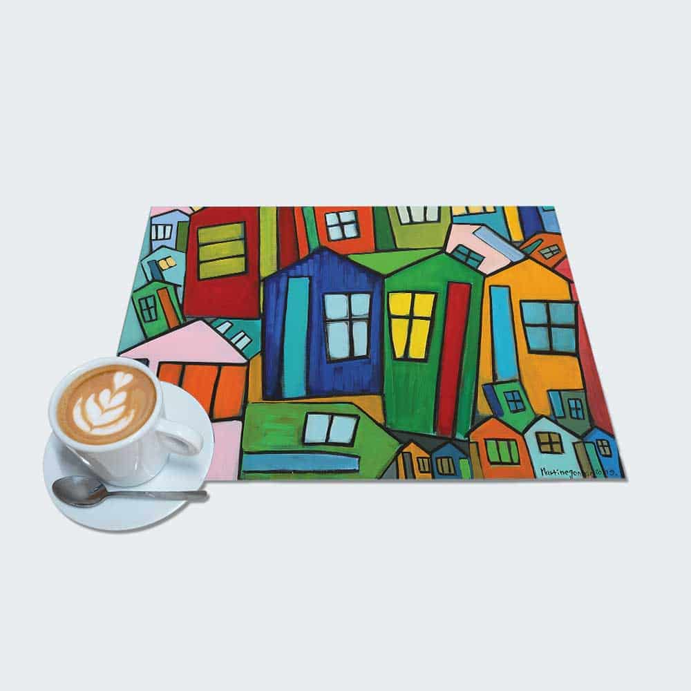 Set de table Cabanes Colorées 252