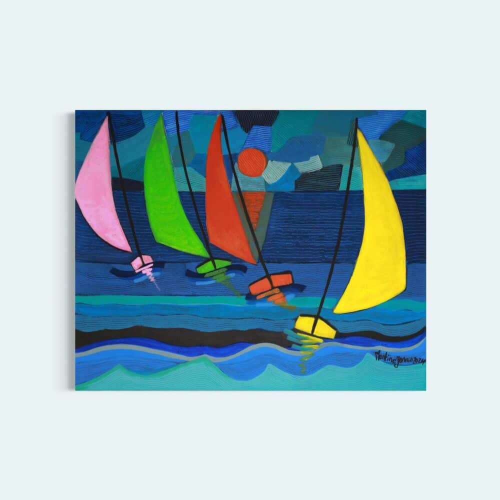 NEW Reproduction Voiliers du soir