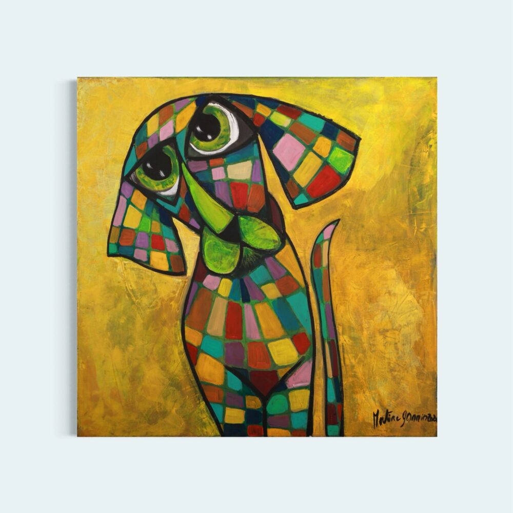 New Reproduction Chien à carreau 1