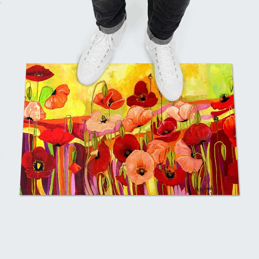 New Tapis de sol Coquelicot de Printemps