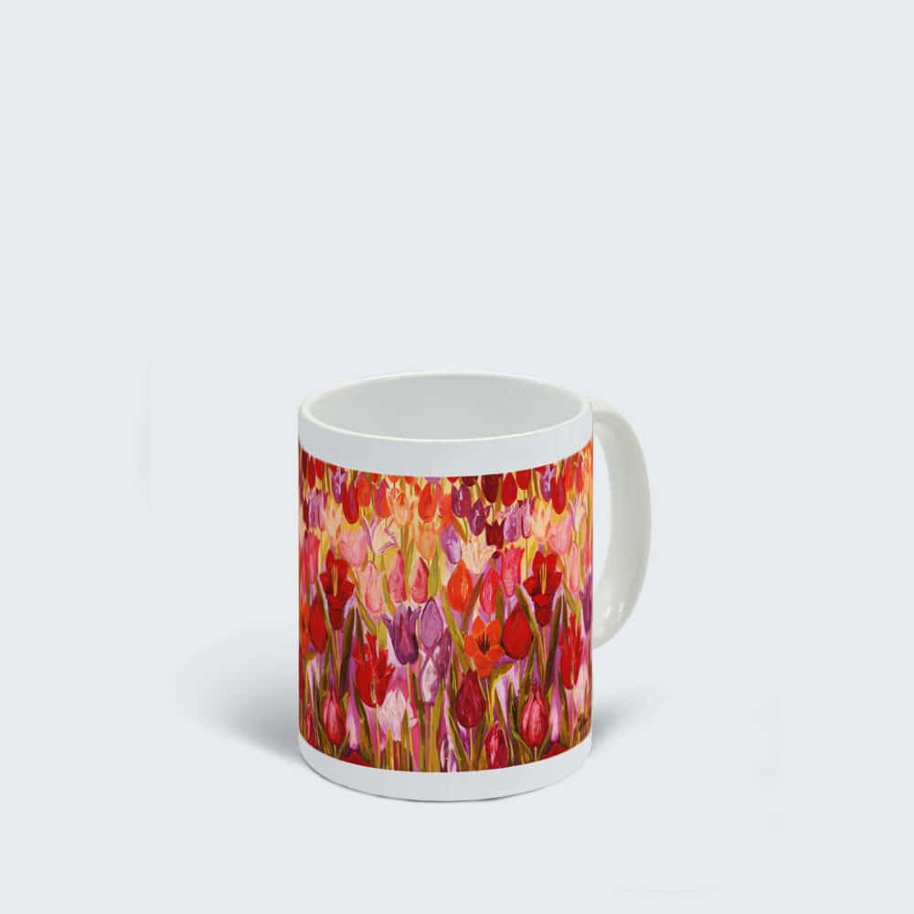 Mini-mug  Champs de Tulipe rose